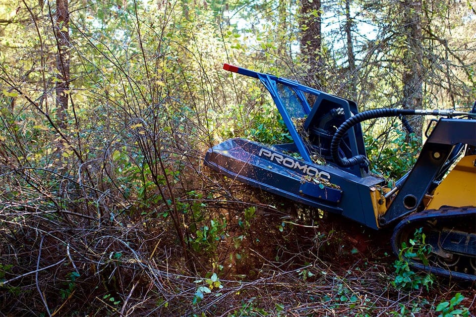 Heavy duty flail and fixed brush mulchers